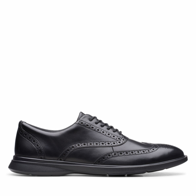 clarks men's grandin plain oxford black