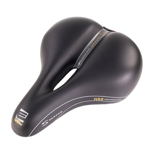Serfas / Adult EG8000 EGel Cruiser Elastomer Rear Suspension Bike Saddle