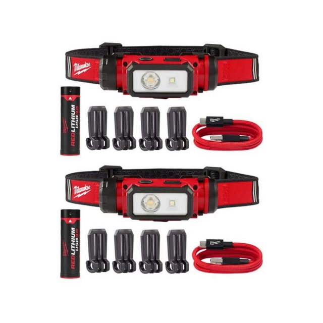 Lampe frontale pour casque de sécurité USB REDLITHIUM, DEL, 600 lumens