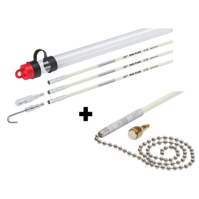 Milwaukee Tool / 15 ft. Mid Flex Fiberglass Fish Stick Kit with ...