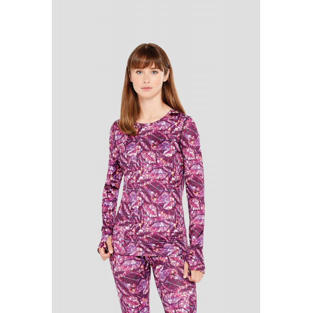 Terramar Ultra Merino Scoop Camicia Tecnica Donna - Intimo Termico In Lana Merino (35%), Poliestere E Nylon, Con Foro Pollice E UPF 50+ - 5
