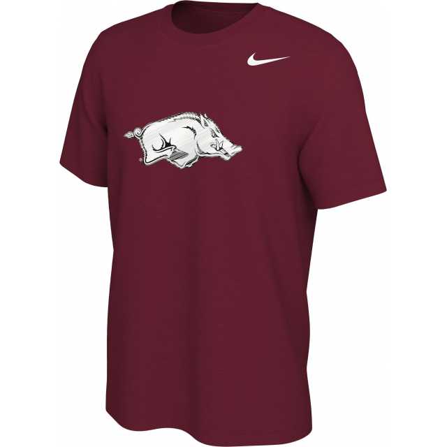 Nike / Men's Arkansas Razorbacks Cardinal Gloss Logo Basketball T-Shirt