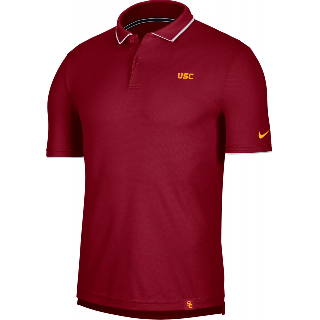 Nike / Men's USC Trojans Cardinal DriFIT UV Polo