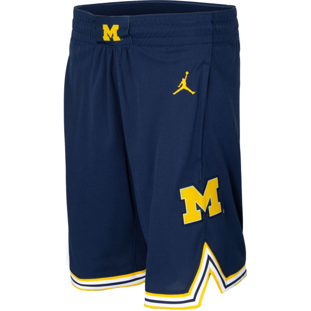 Nike / Jordan Youth Michigan Wolverines Blue Basketball Shorts