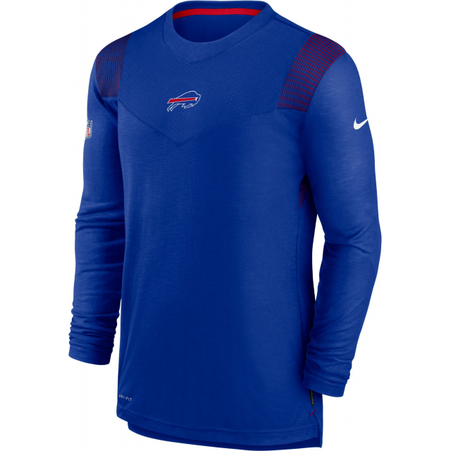 Nike / Men's Buffalo Bills Sideline Player DriFIT Long Sleeve Royal TShirt