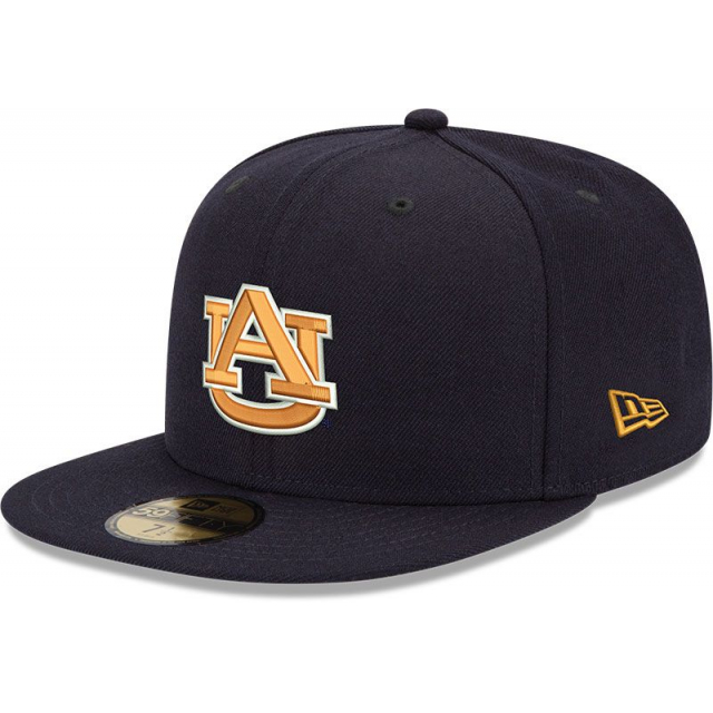 New Era / Men's Auburn Tigers Blue 59Fifty Fitted Hat