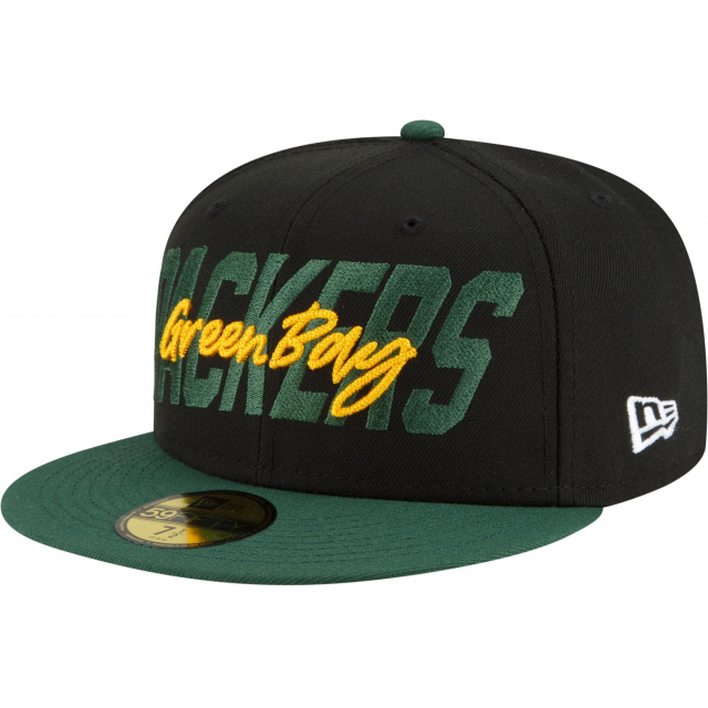 New Era / Men's Green Bay Packers 2022 NFL Draft 59Fifty Black Fitted Hat