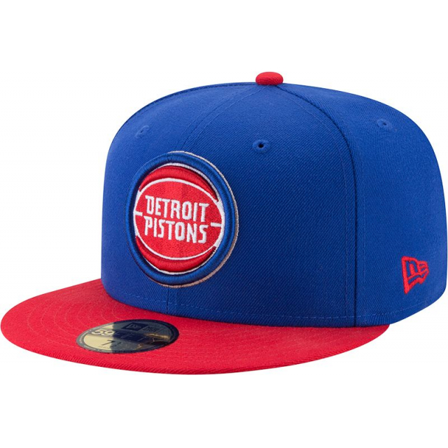 New Era / Men's Detroit Pistons Blue 59Fifty Fitted Hat