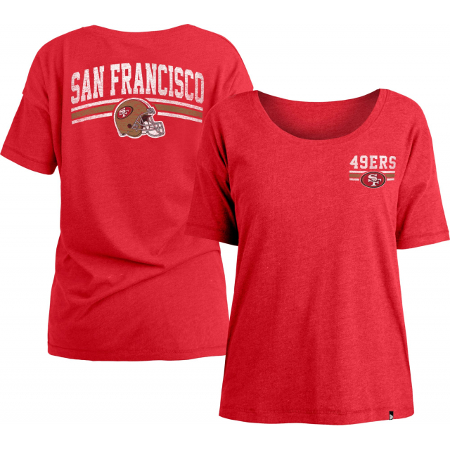 New Era / Women's San Francisco 49ers Relaxed Back Red T-Shirt