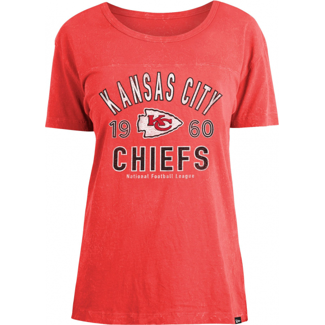 New Era / Women's Kansas City Chiefs Red Mineral Wash TShirt