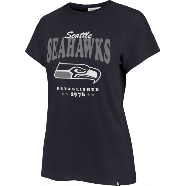 47 Brand / Women's Seattle Seahawks Rally Cry Throwback Navy TShirt
