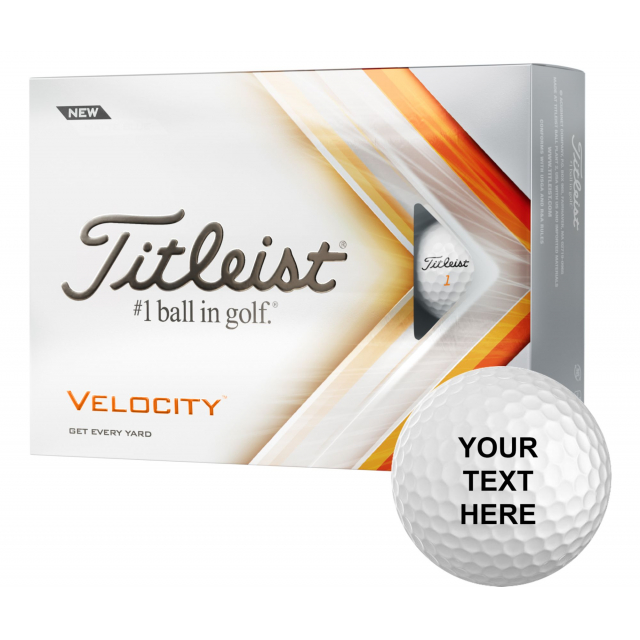 Titleist / 2022 Velocity Same Number Personalized Golf Balls