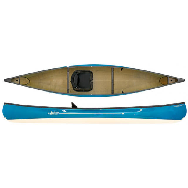 Swift Canoe and Kayak Brand / Prospector 14 Pack, Kevlar Fusion, Carbon