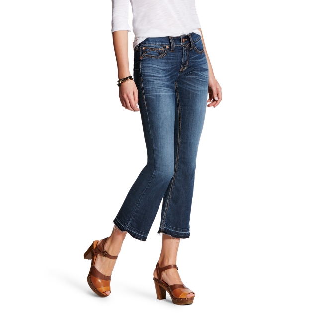 Pantalon Boot Cut ARIAT Perfect Rise Femme - Taille Haute 23cm - Coupe Slim - Jean Équestre