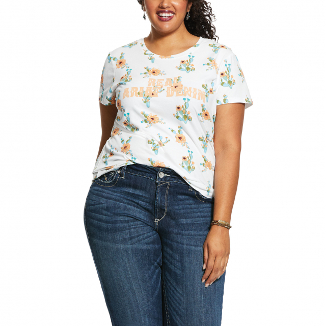 Women's REAL All Over Cactus T-Shirt