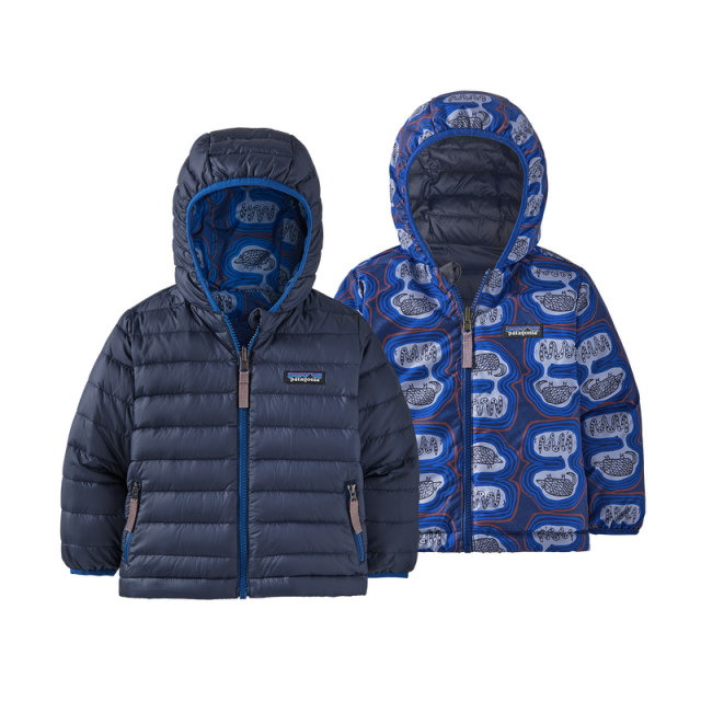 patagonia baby reversible diamond quilt hoody
