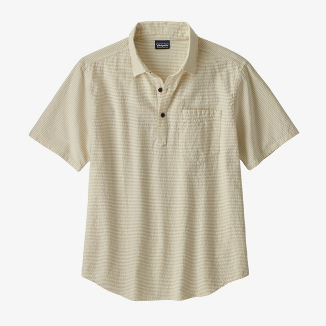 Organic Cotton Seersucker Pullover Shirt