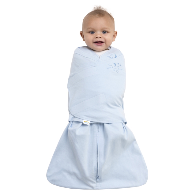 Halo / SleepSack Swaddle, 100 Cotton, Baby Blue, NB