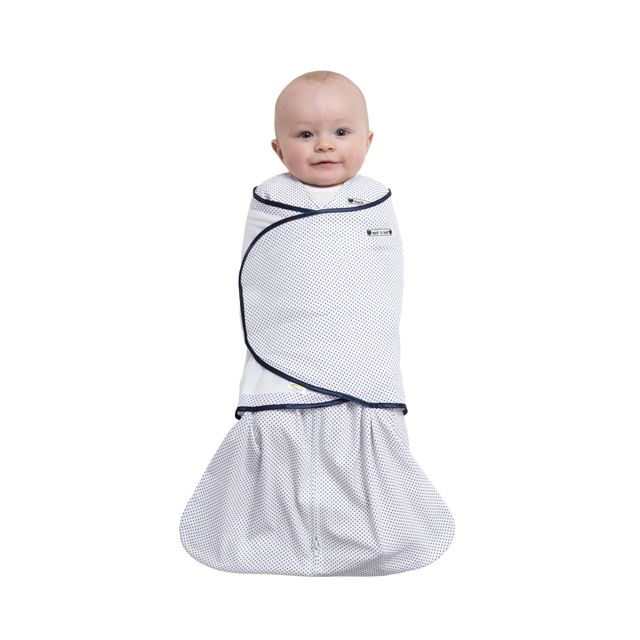 Halo / SleepSack Swaddle 100 Cotton Pin Dot Navy Small