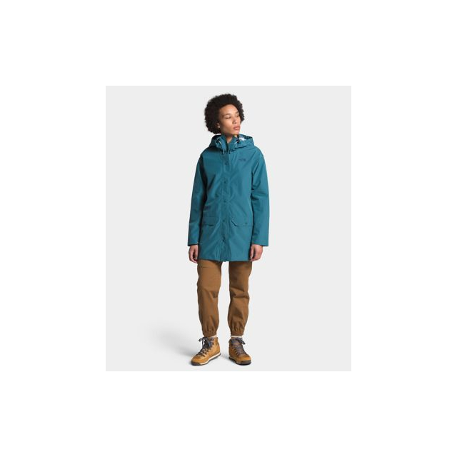 人気の レディース 取寄 ノースフェイス リバティ 送料無料 Blue Mallard Jacket Rain Woodmont Liberty Women S Face North The レインジャケット ウッドモント レインウェア