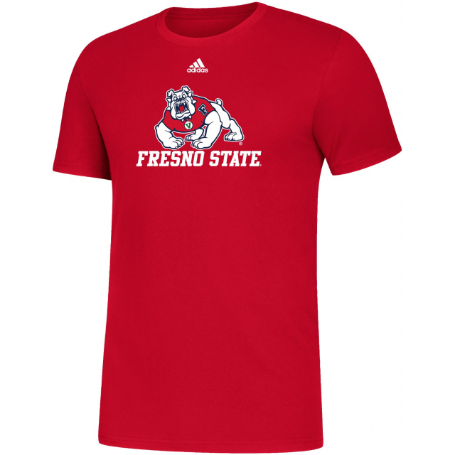 Adidas / Men's Fresno State Bulldogs Red Amplifier TShirt