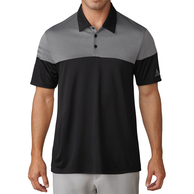 Adidas / Men's 3Stripes Heather Block Golf Polo
