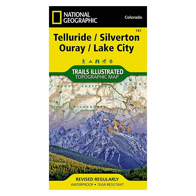 National Geographic Maps / Telluride, Silverton, Ouray, Lake City Map