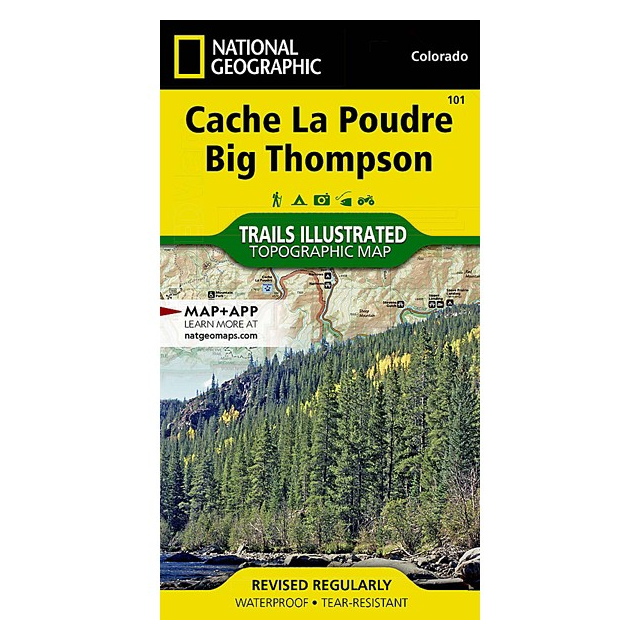 National Geographic Maps / Cache La Poudre, Big Thompson Map