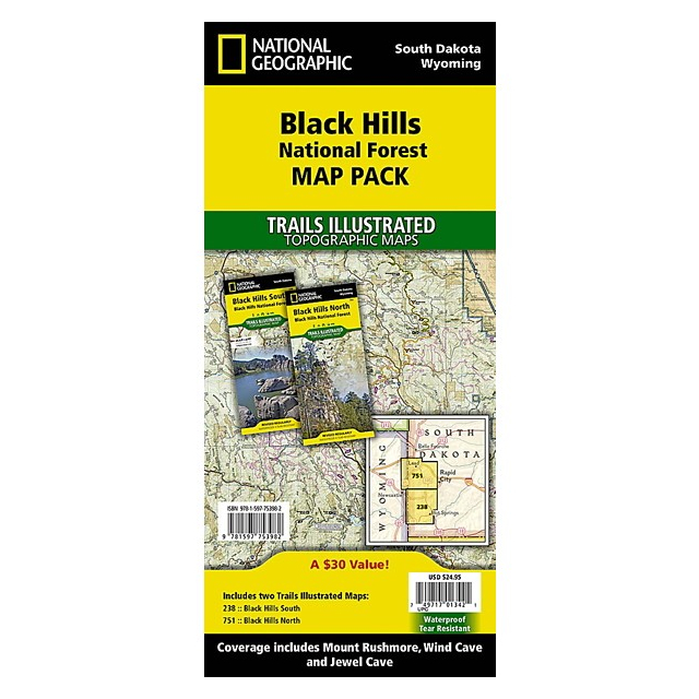 National Geographic Maps / Black Hils National Forest Map Pack Bundle
