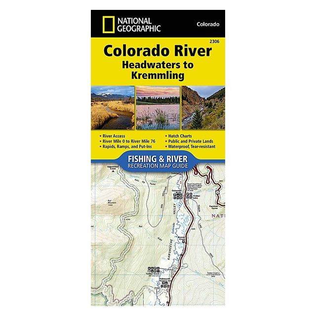 National Geographic Maps / Colorado River, Headwaters to Kremmling Map