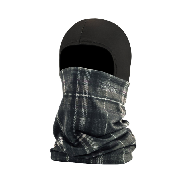 Phunkshun Wear - Thermal Ballerclava Plaid Ebony