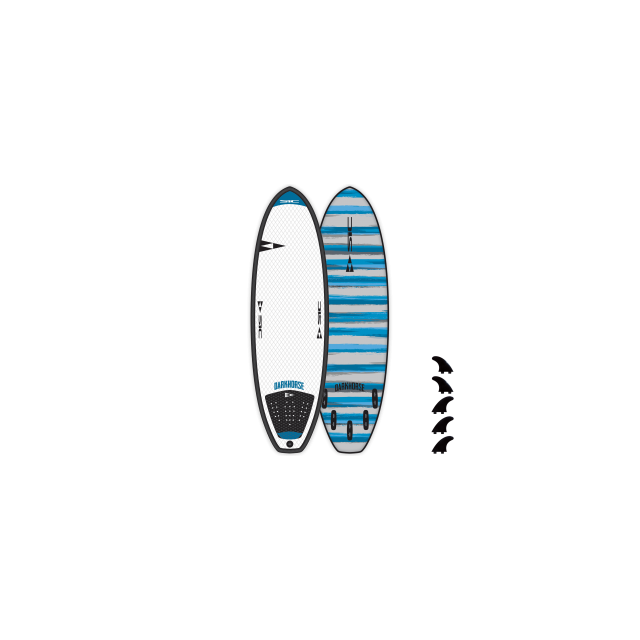 High Performance Soft Board Darkhorse Vortex Soft Surfboard - 6'8