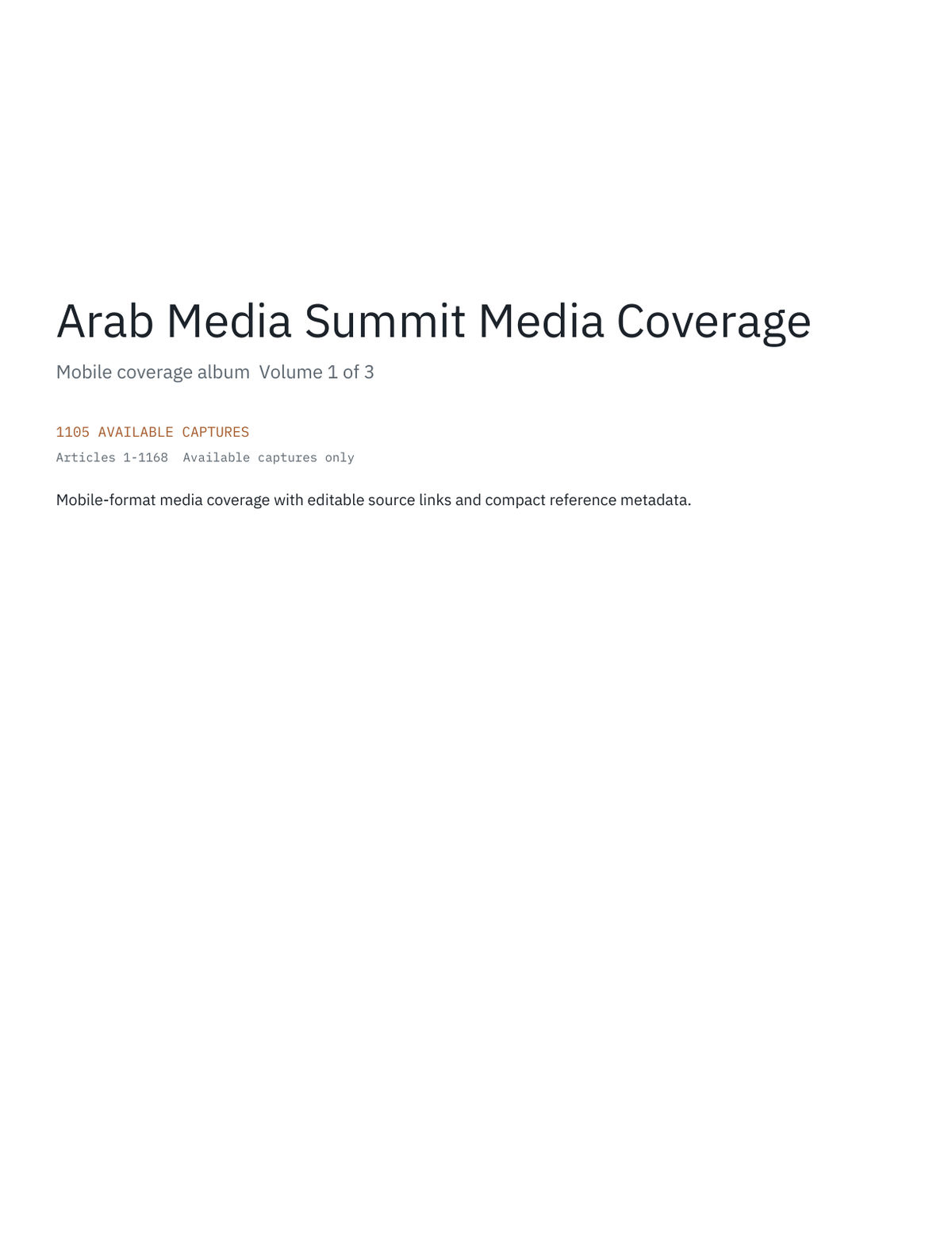 Online news · Volume 1, page 1 of 554