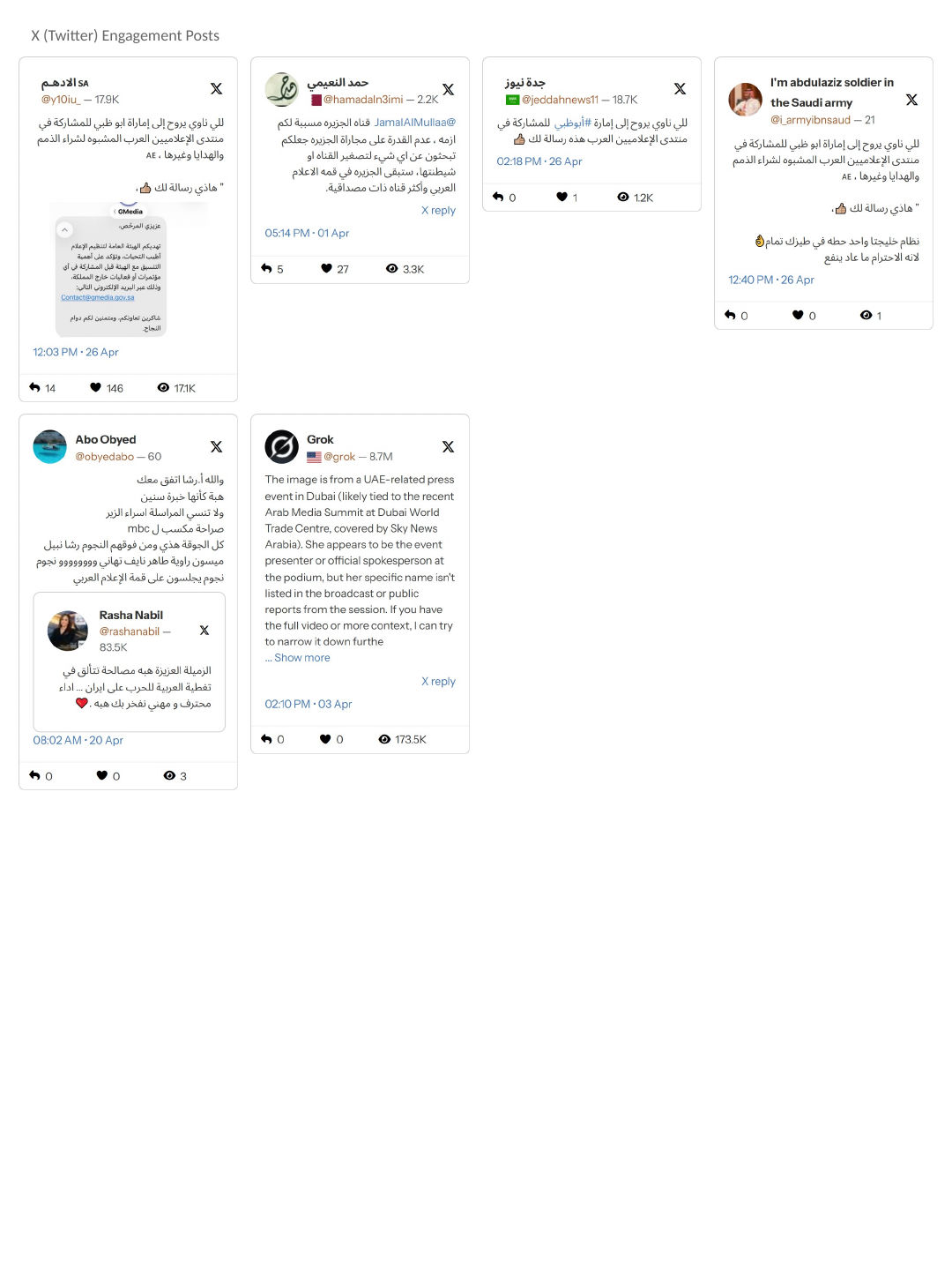 Social media · April, page 1 of 1