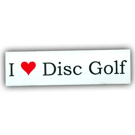 I Love Disc Golf Sticker