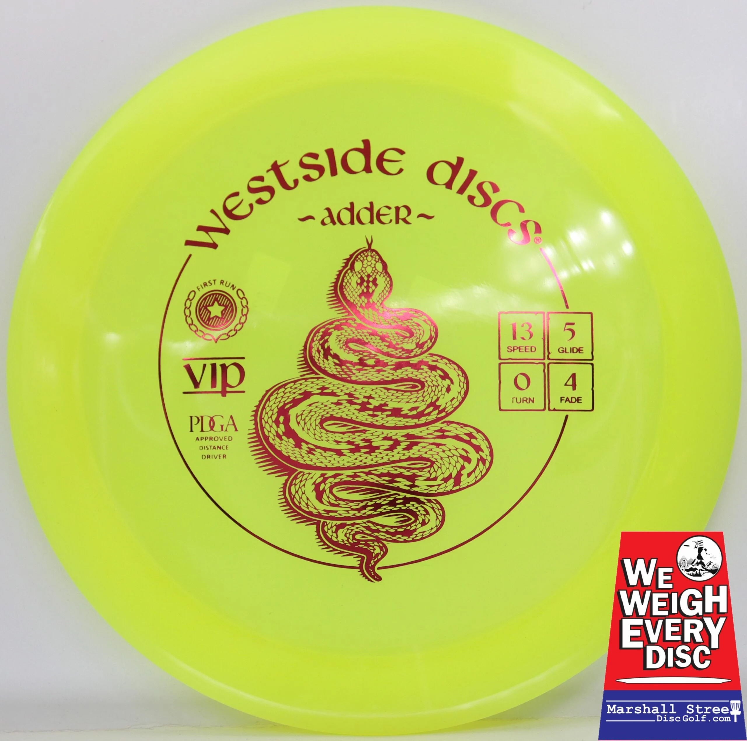 VIP Adder, 1st Run
