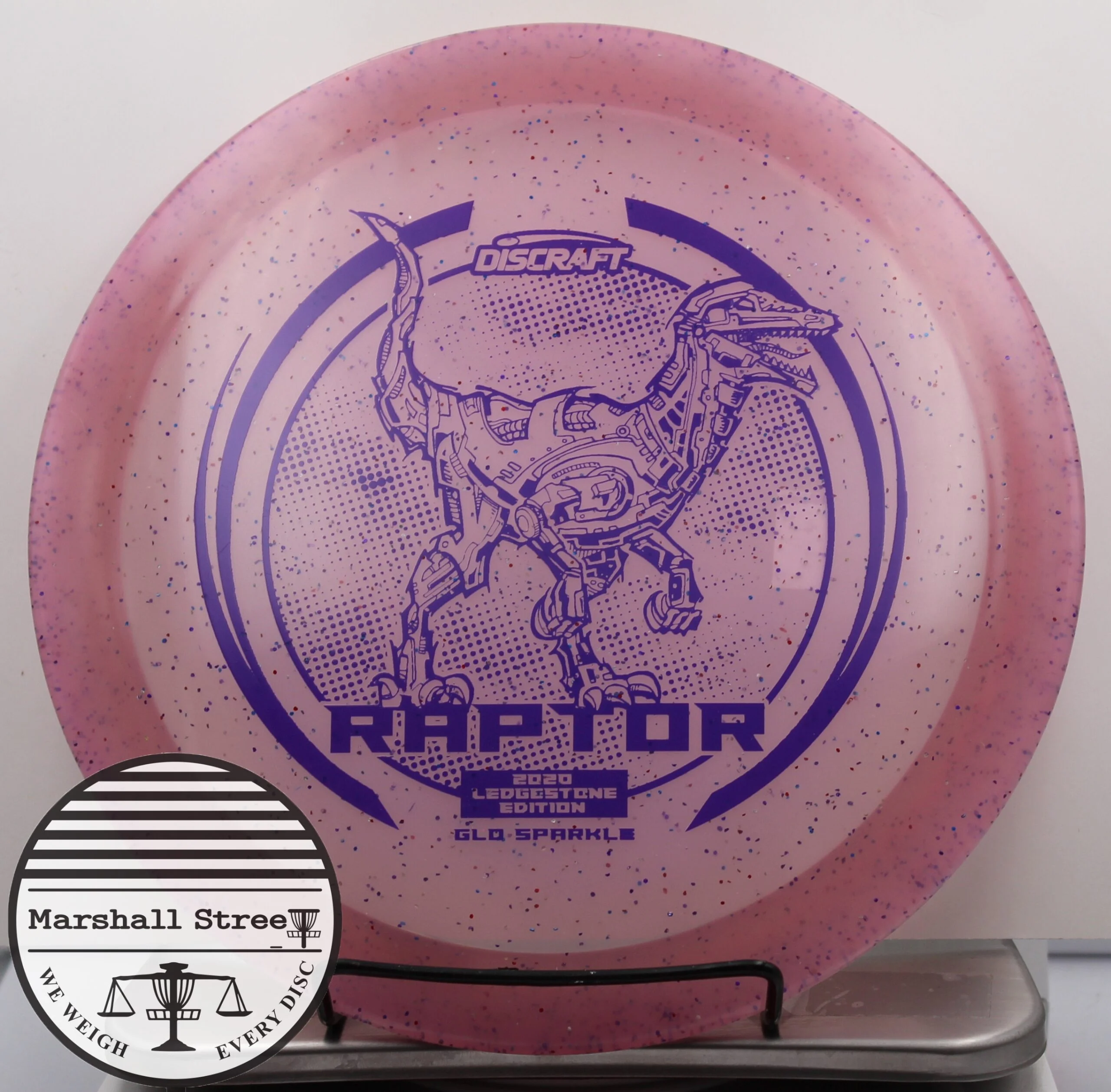 Glow Raptor Disc Glow Sparkle Raptor, 2020 LIO • Marshall Street Disc Golf
