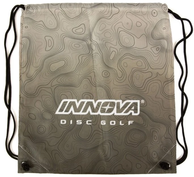Innova Drawstring Bag_Topography_Pewter Fade Innova Player Drawstring Bag - Pewter Fade, Topography Star