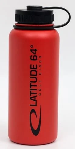 160983.jpg Latitude 64 Stainless Steel Canteen - Red, Latitude 64