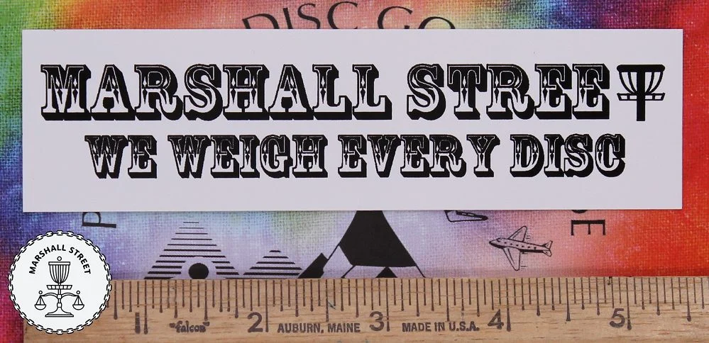 We Weigh Every Disc Sticker