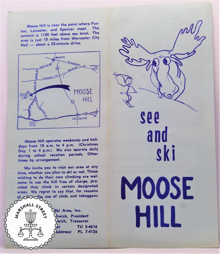 64059-1.jpg Moose Hill Ski Area Pamphlet - Barely Blue, 8.5" X 7"