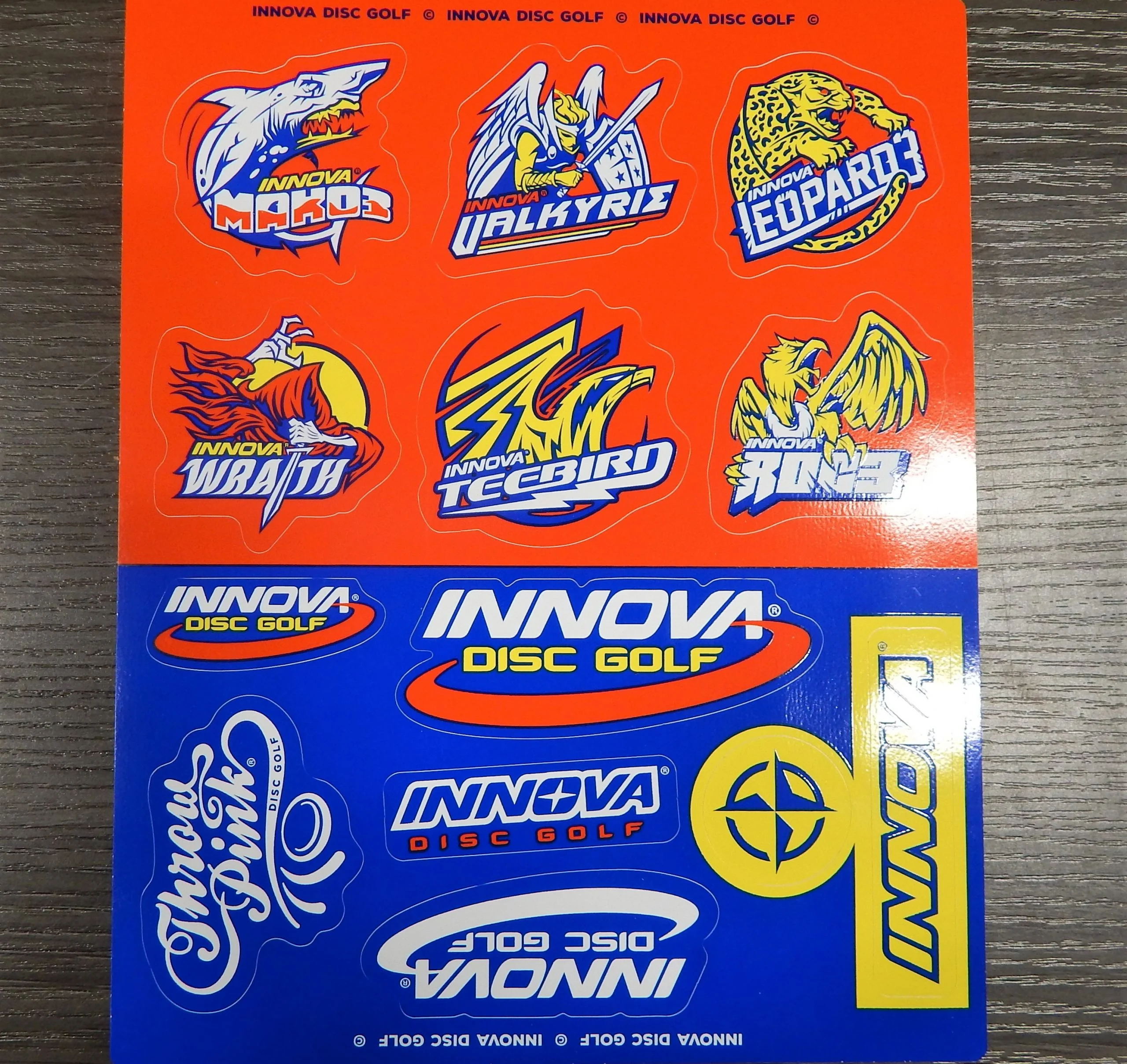 Innova Sticker Sheet, Molds