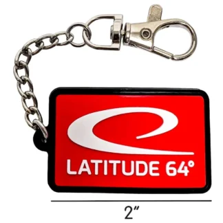 Latitude 64 Rubber Keychain, Swoosh Logo