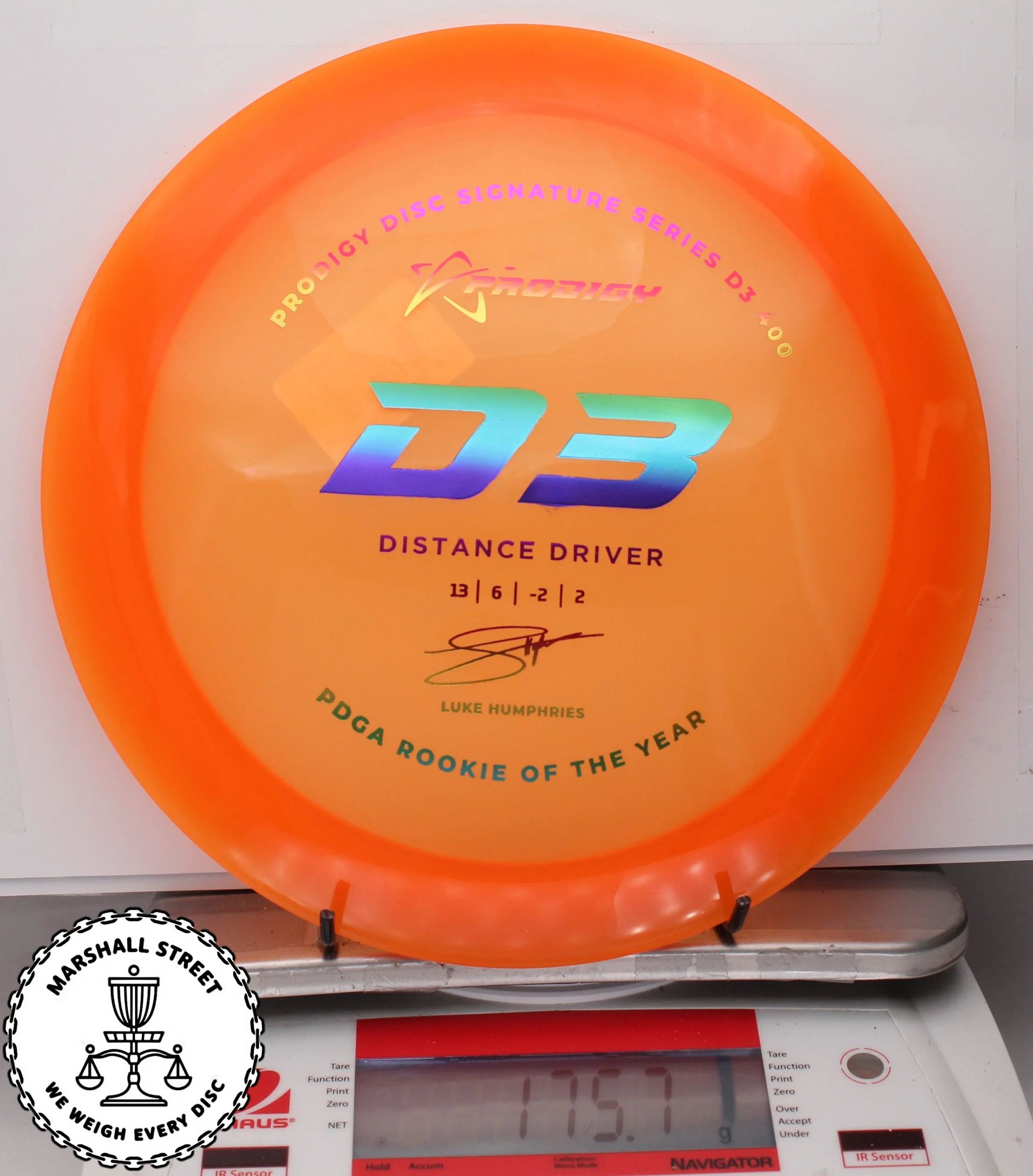 163768.jpg Prodigy D3, 400 Humphries '22 - #18 Orange, 176