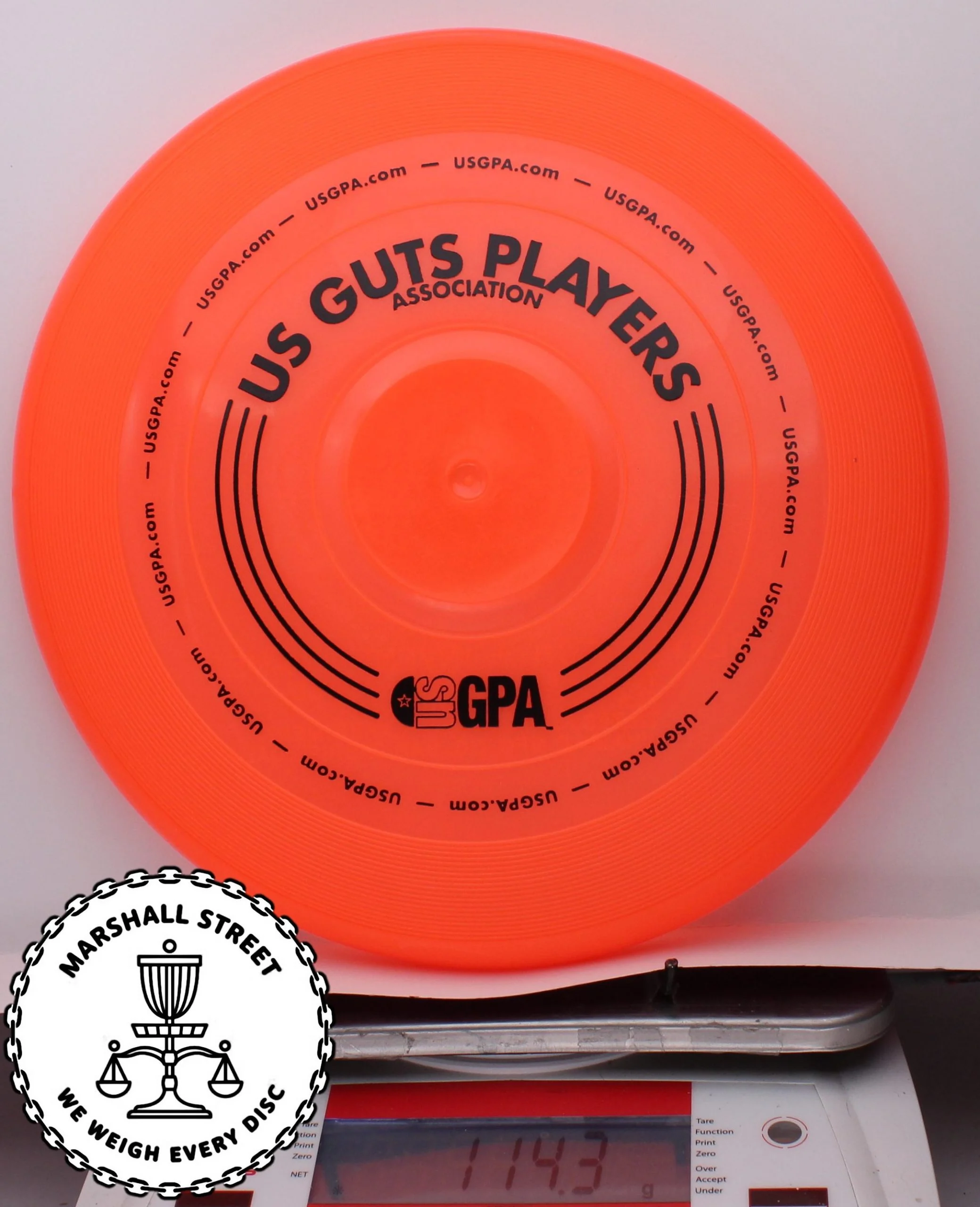 213445.jpg Wham-O Guts Disc - #28 Orange, 114