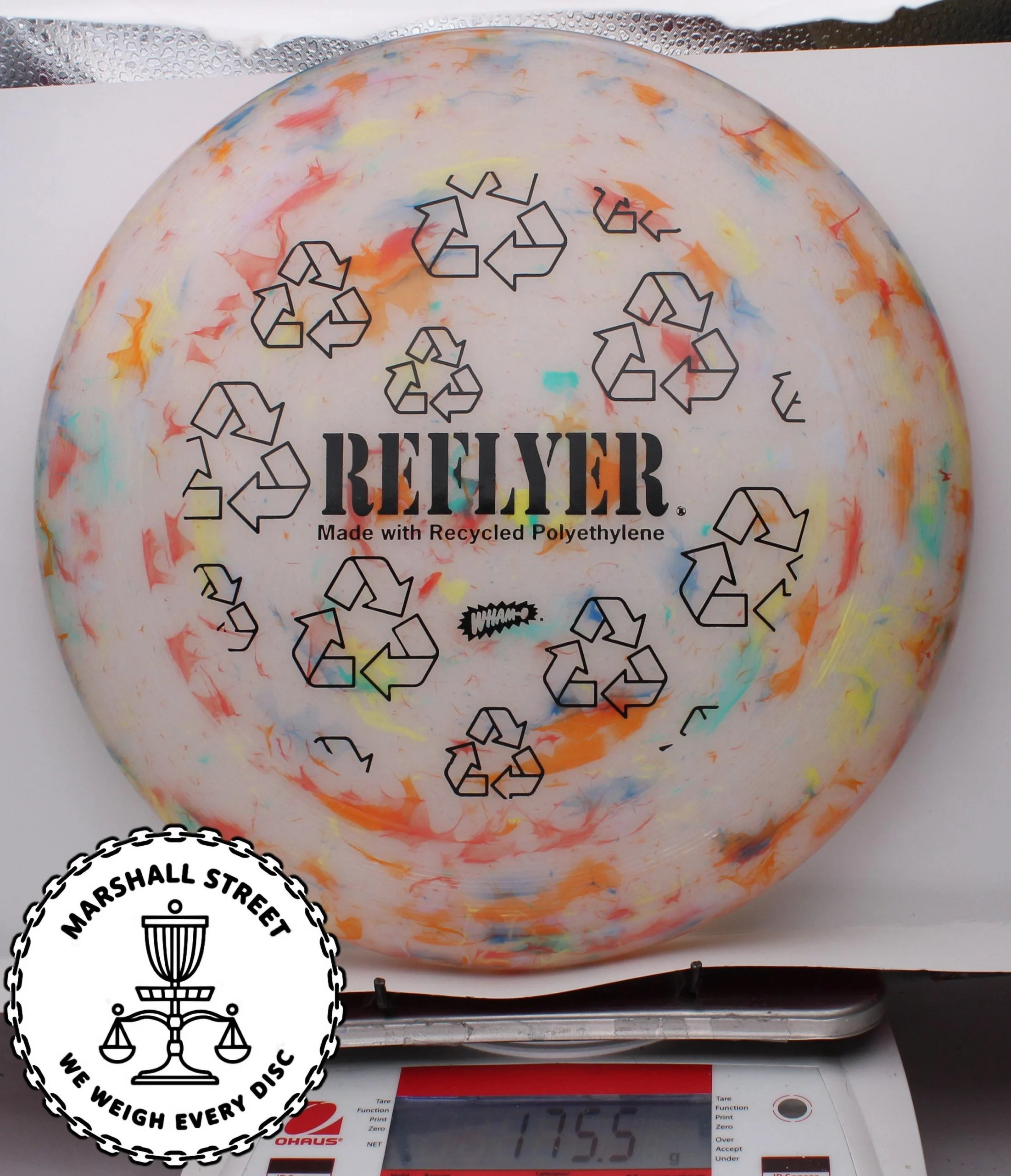 213222.jpg Wham-O UMAX Frisbee, Reflyer - #02 Marble, 175