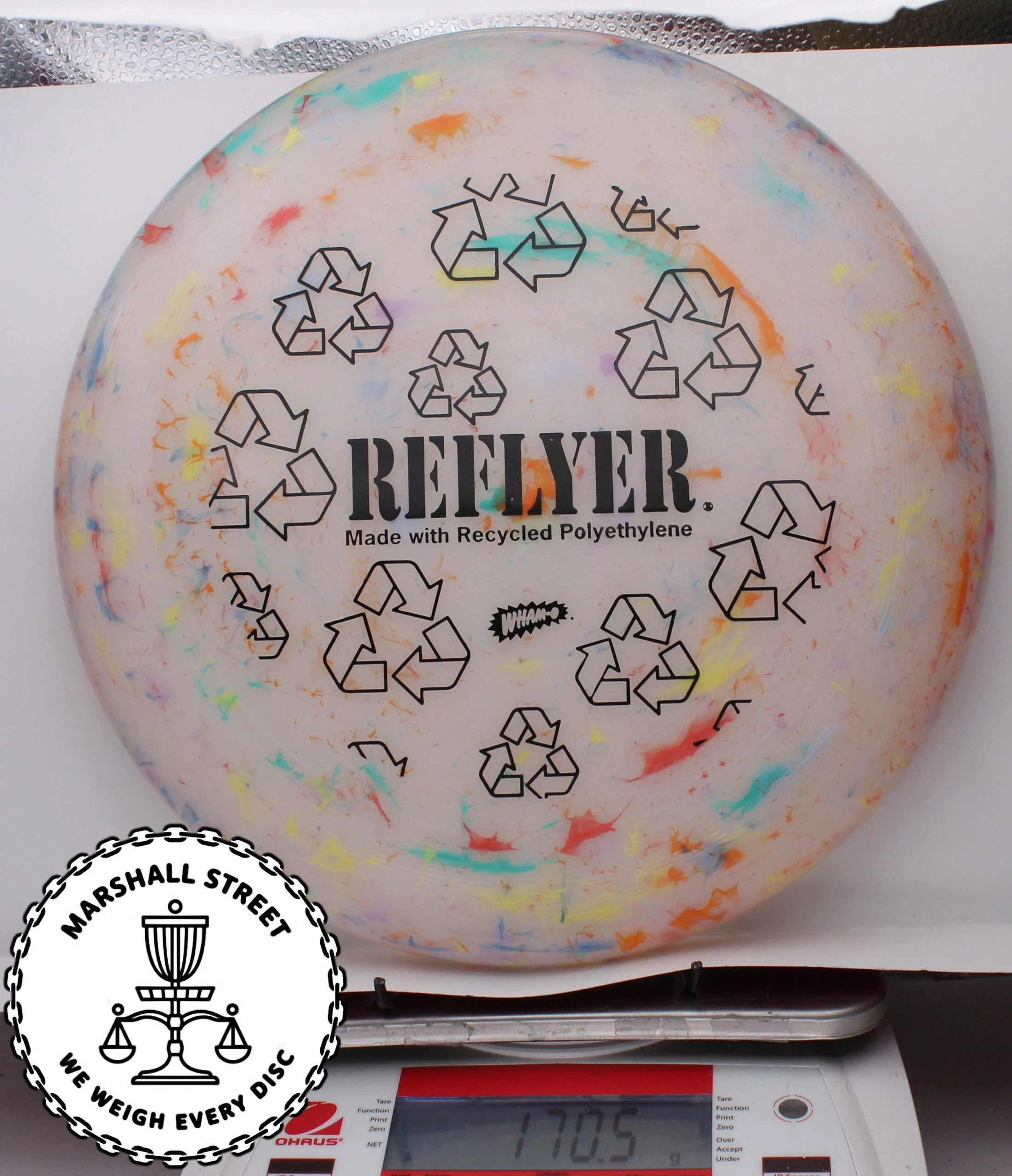 213225.jpg Wham-O UMAX Frisbee, Reflyer - #05 Marble, 170
