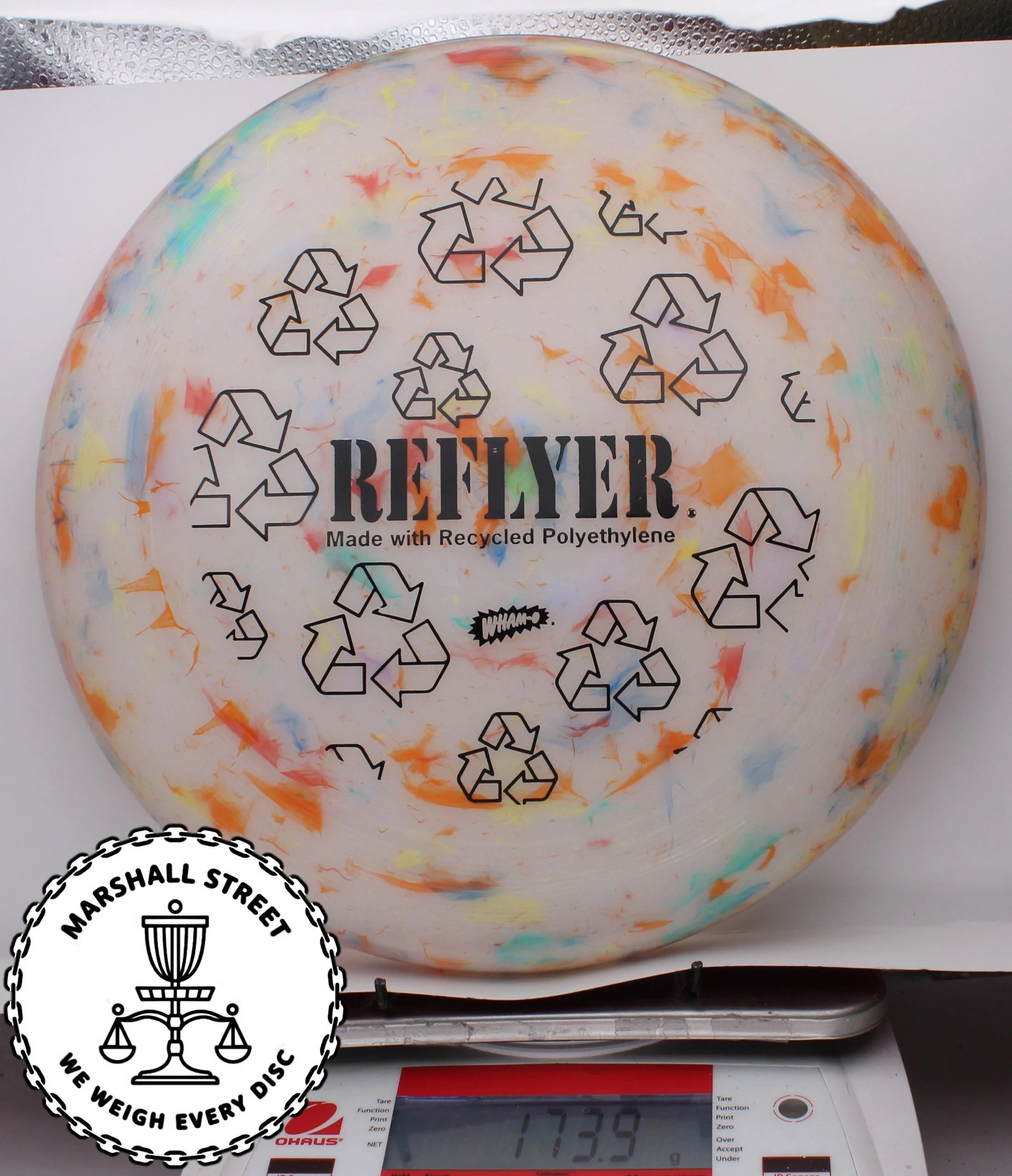 213223.jpg Wham-O UMAX Frisbee, Reflyer - #03 Marble, 174