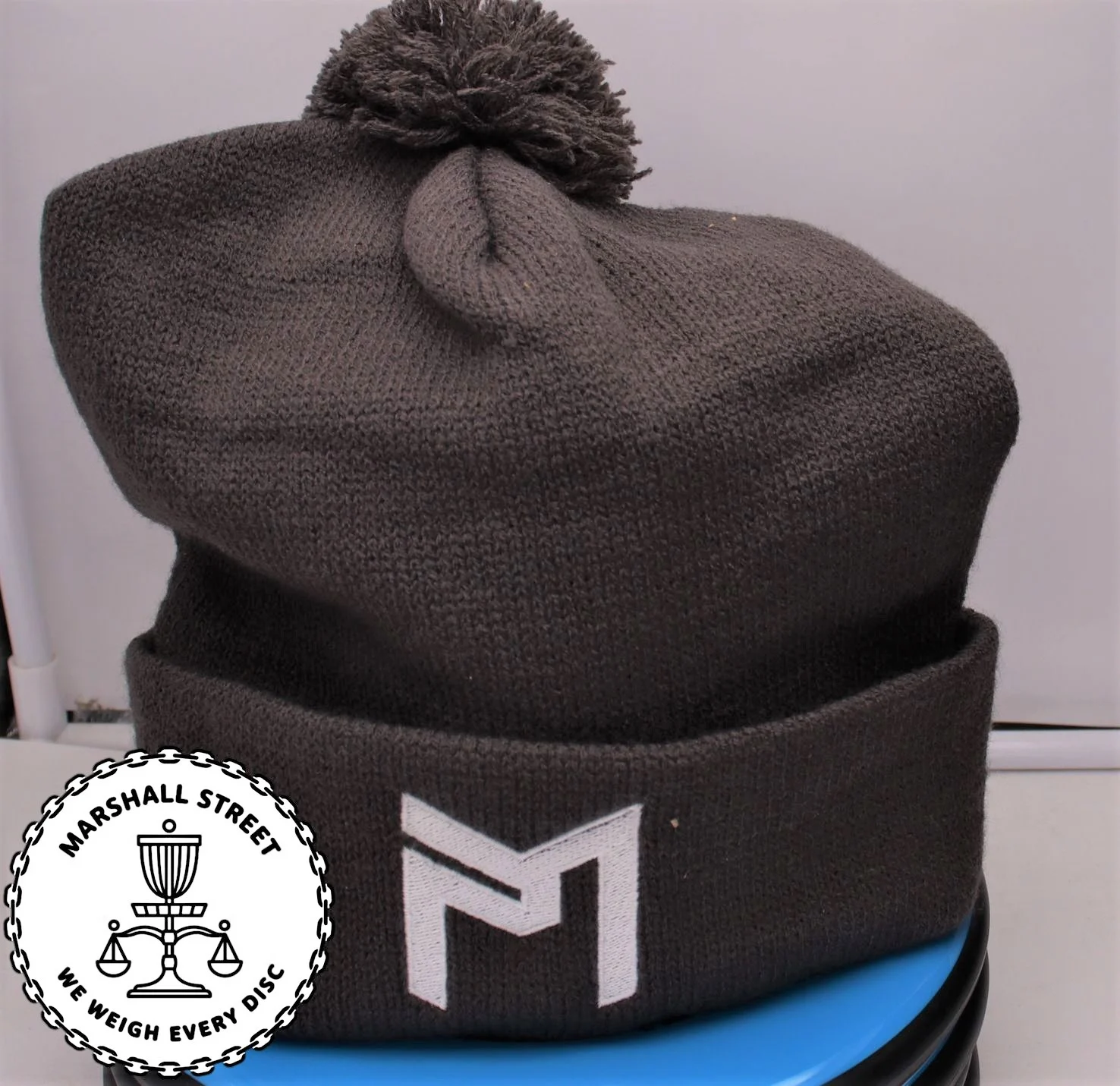 McBeth Logo Cuff Beanies04 Paul McBeth Cuff Pom Beanie - Charcoal, Solid
