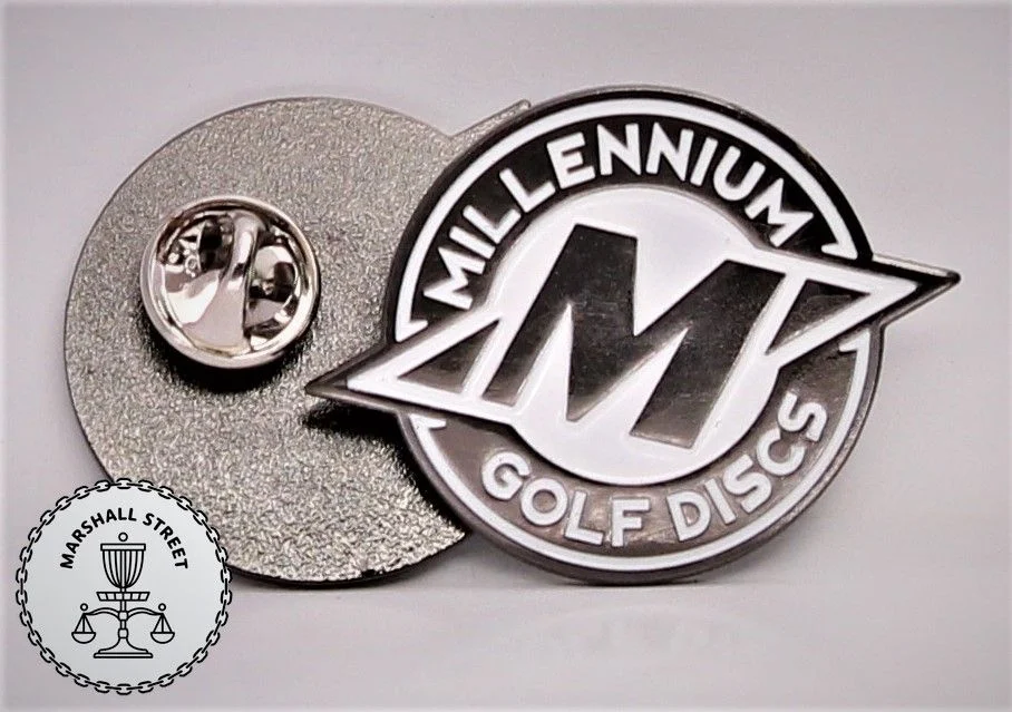 33986.jpg Millennium Enamel Pin - BlackWhite, Round/Pointy